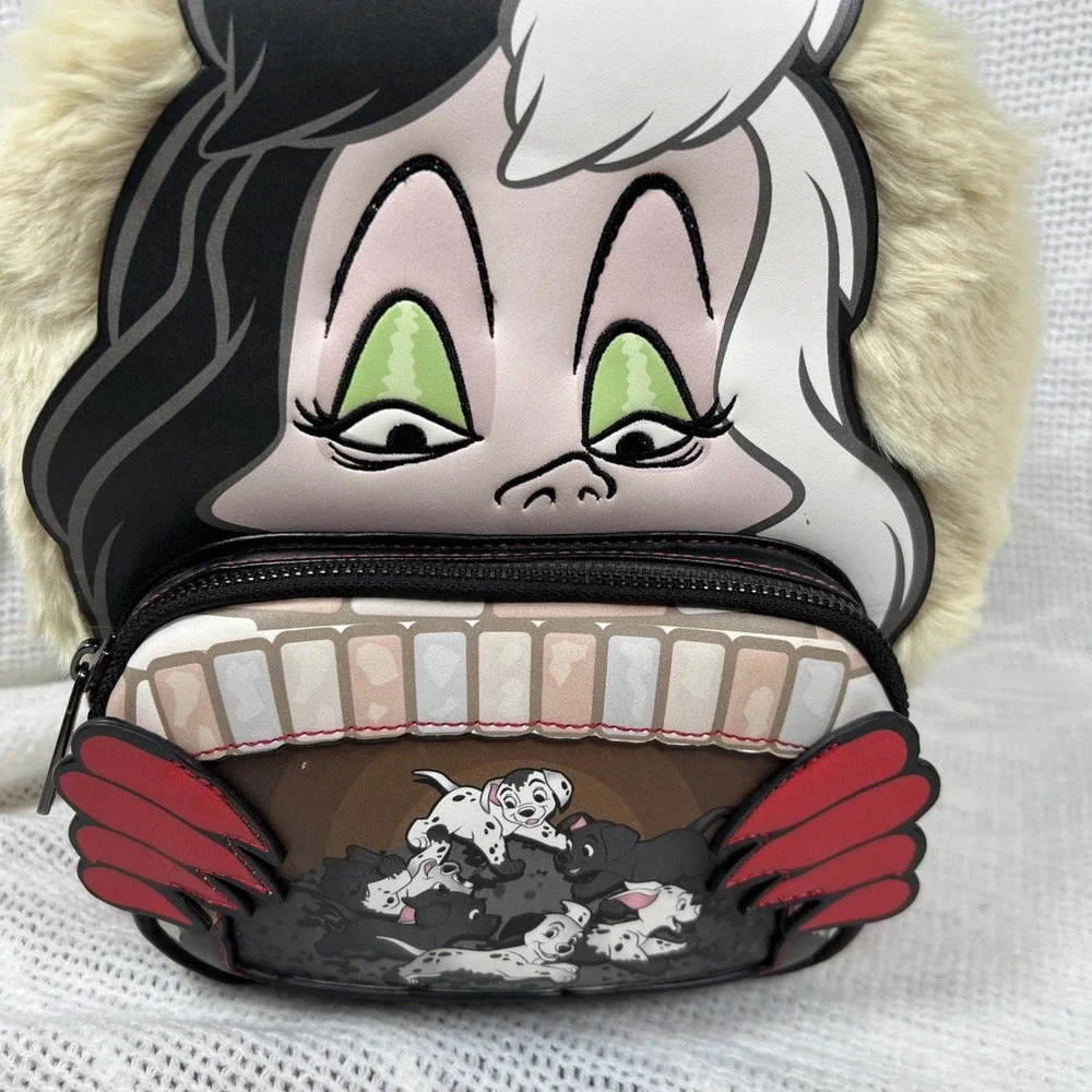 Loungefly Mini Backpack & Wallet Set Women Cruella De Vil Multicolor NEW